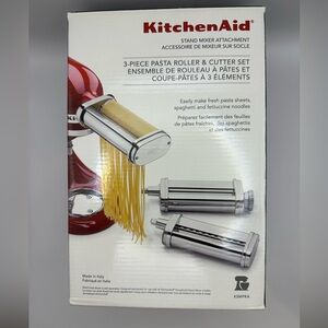 KitchenAid 3-Piece Pasta Roller & Cutter Set - New in Box